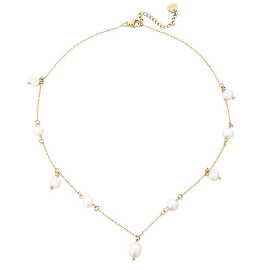 14k Gold Plated Pearls Necklace