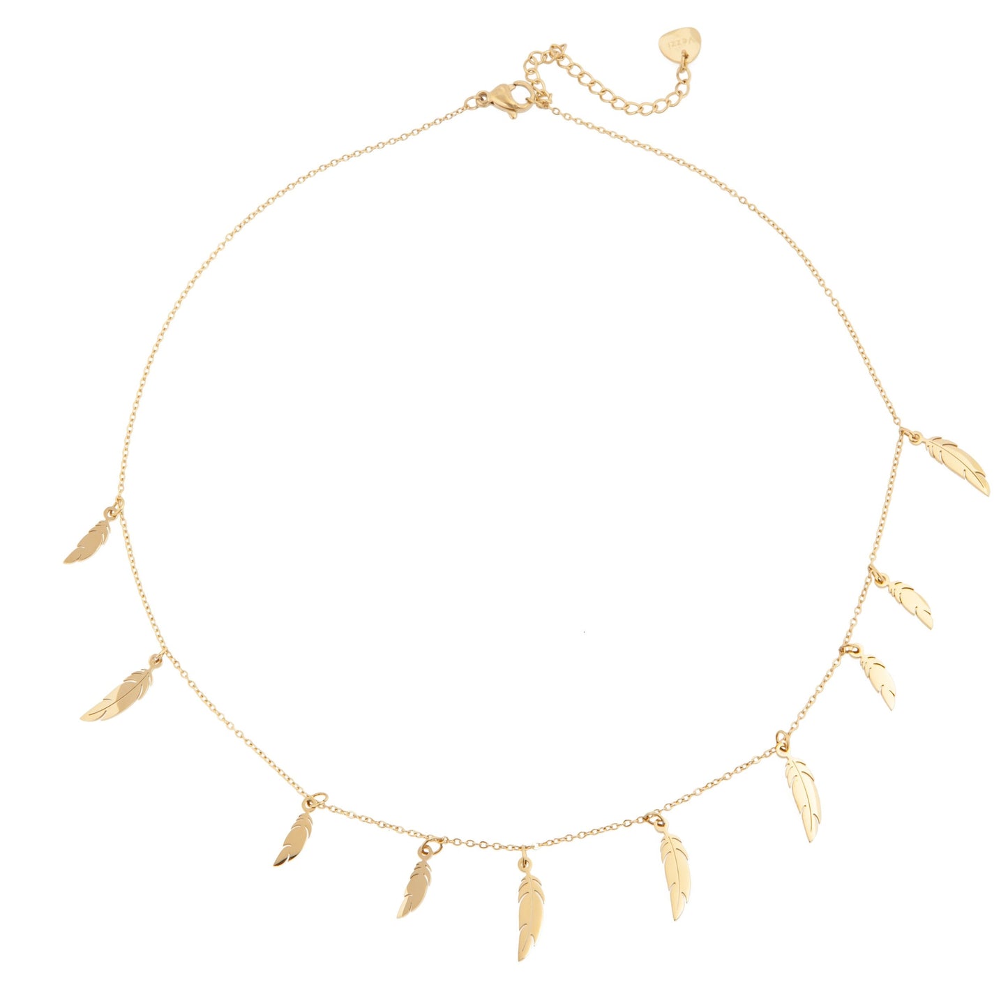 14k Gold Plated Feather Necklace